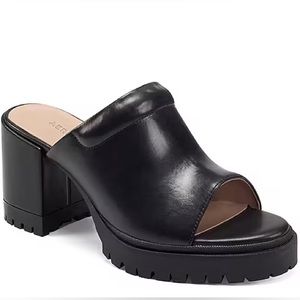 NWOT Aerosoles platform lug sole black mules (Echo) 🛞